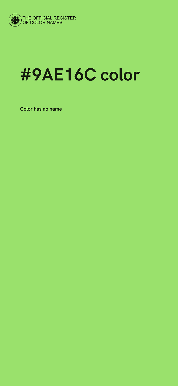 #9AE16C color image