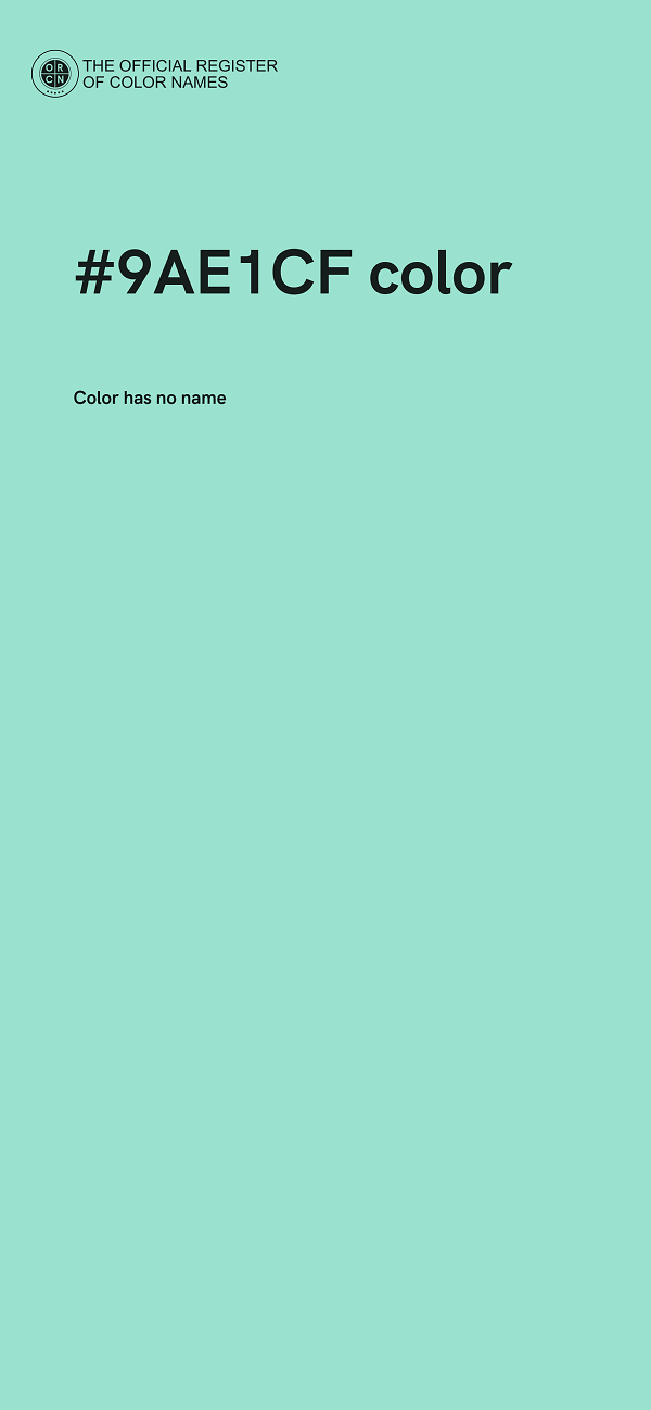 #9AE1CF color image