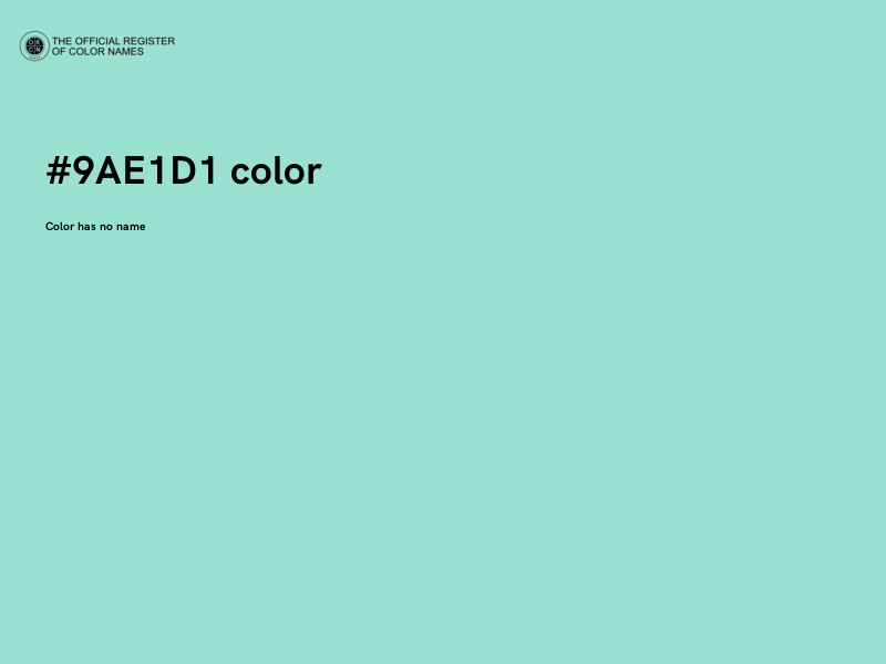#9AE1D1 color image