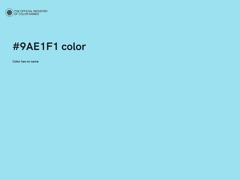 #9AE1F1 color image