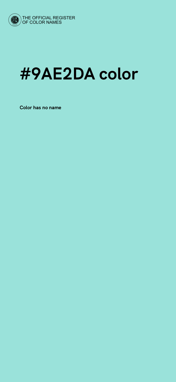 #9AE2DA color image