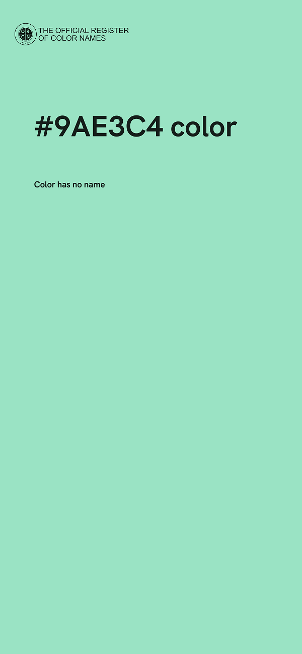 #9AE3C4 color image