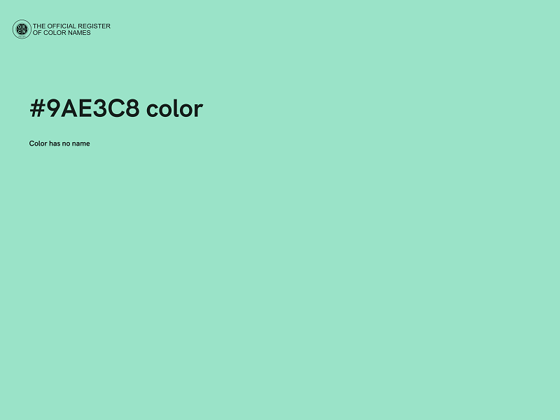#9AE3C8 color image