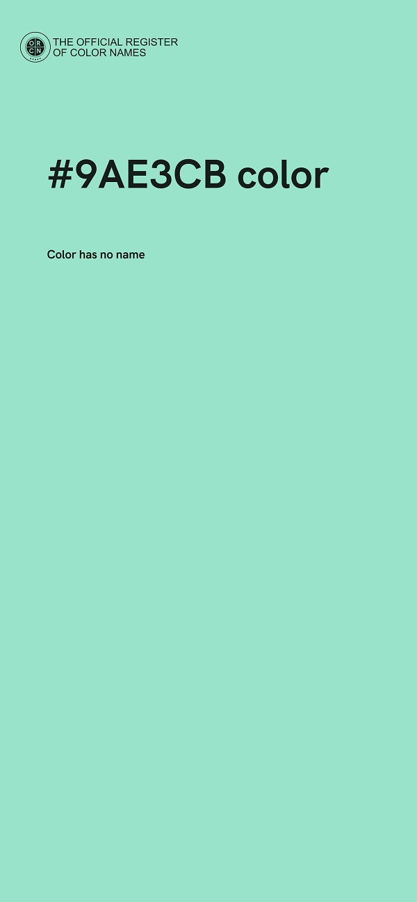 #9AE3CB color image
