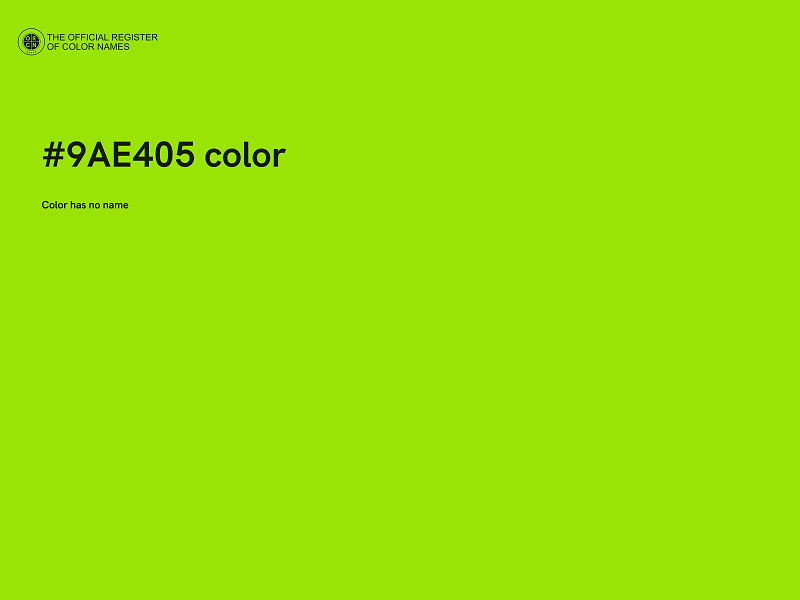 #9AE405 color image
