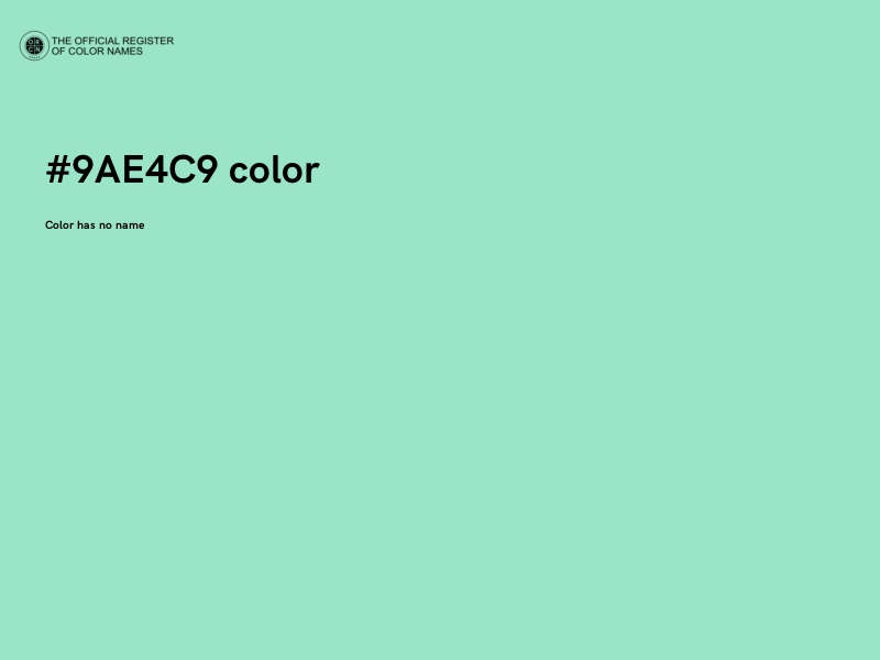 #9AE4C9 color image