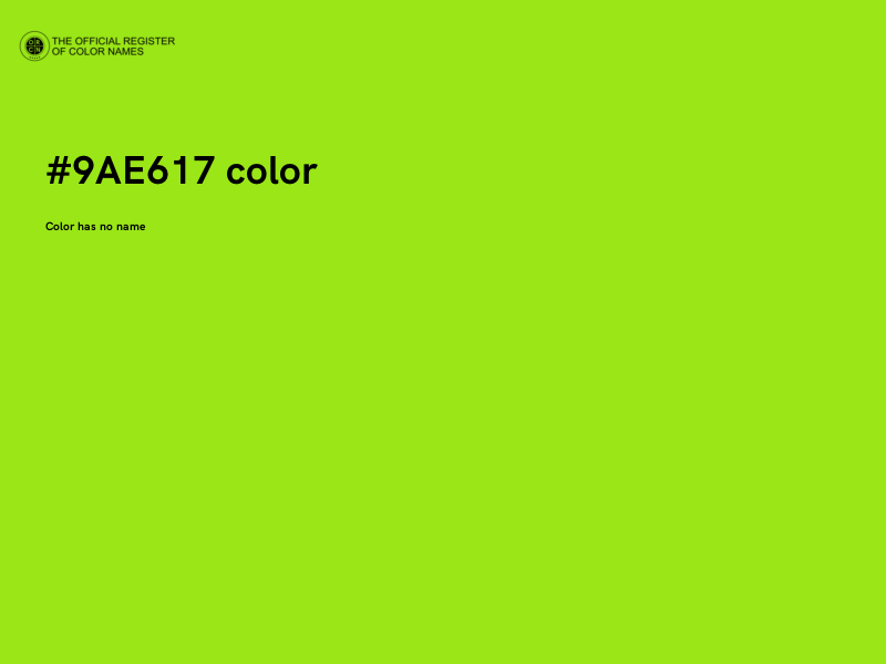 #9AE617 color image