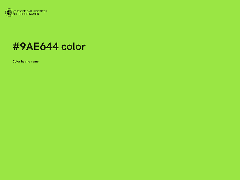 #9AE644 color image