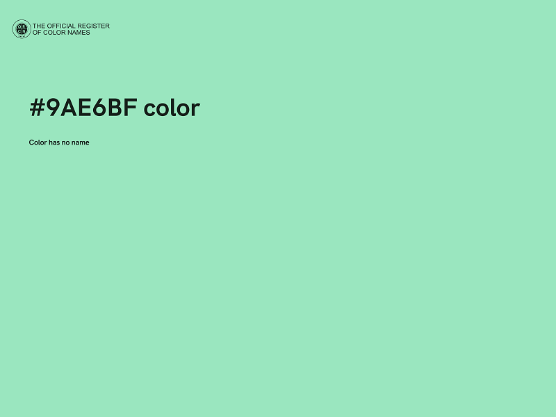#9AE6BF color image