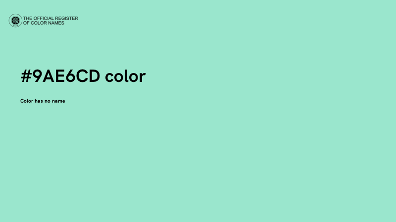 #9AE6CD color image
