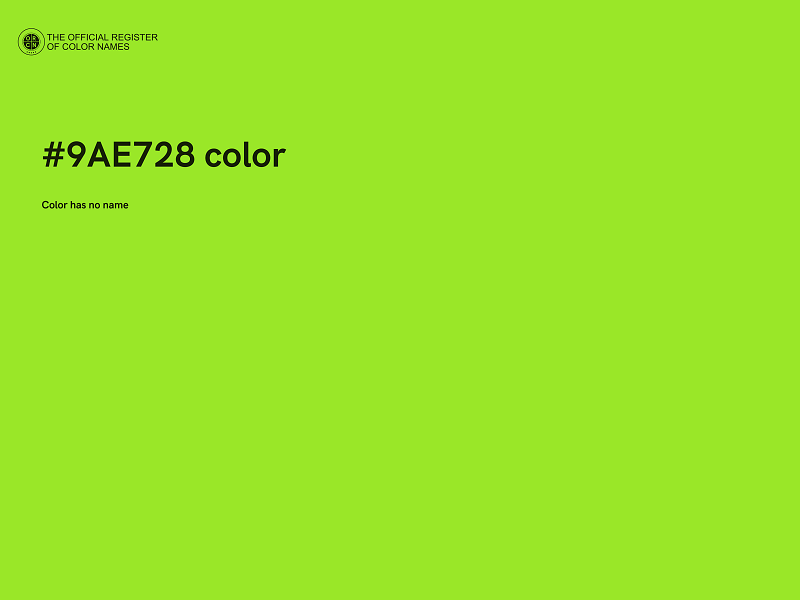 #9AE728 color image