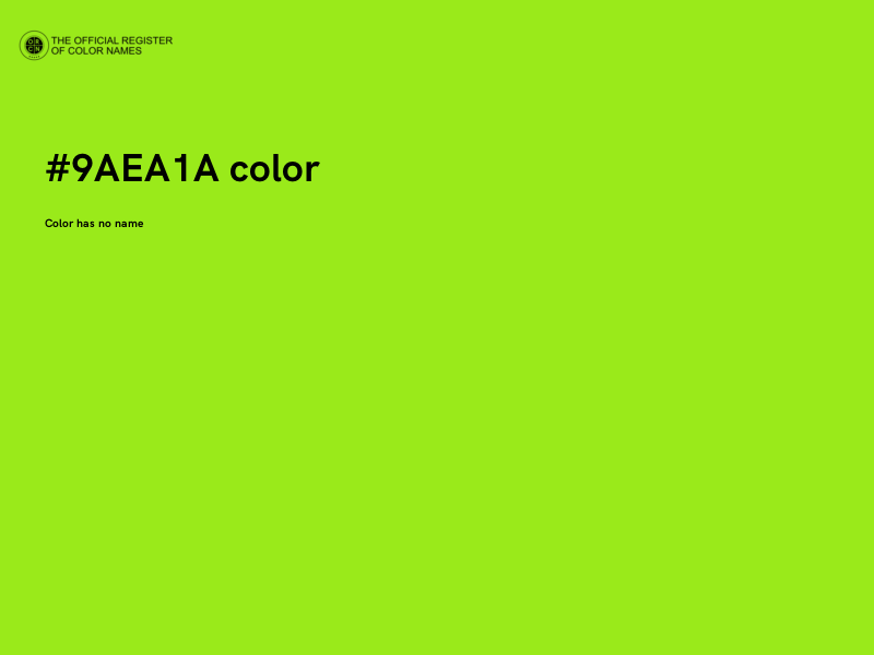 #9AEA1A color image