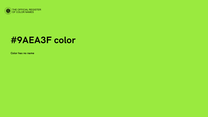 #9AEA3F color image