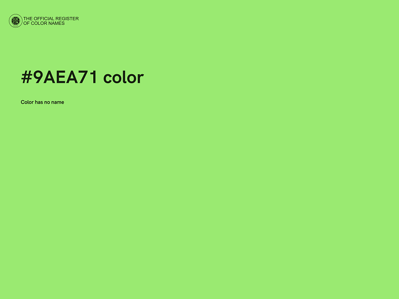 #9AEA71 color image