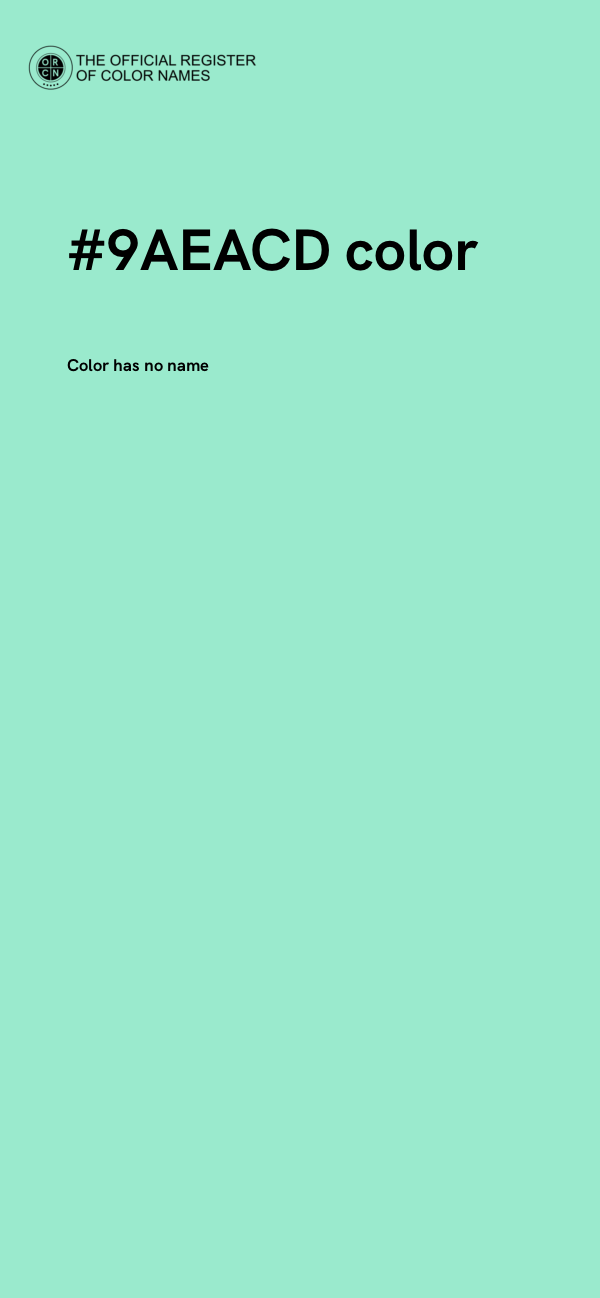 #9AEACD color image