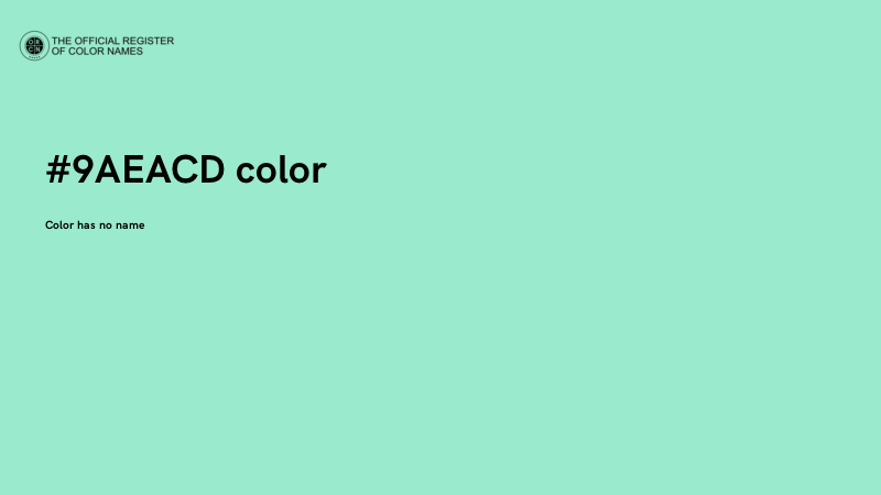 #9AEACD color image