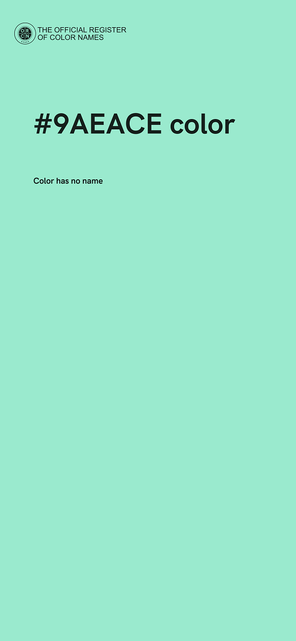 #9AEACE color image