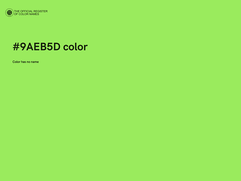 #9AEB5D color image