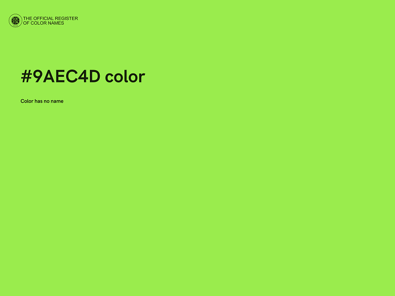 #9AEC4D color image