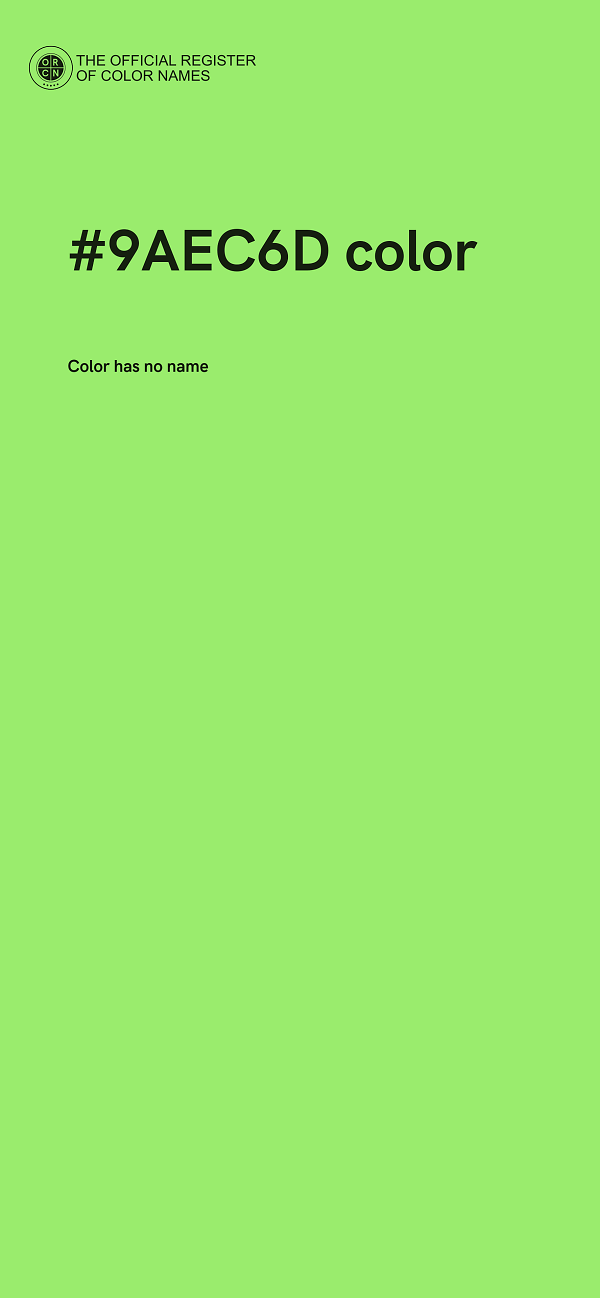#9AEC6D color image