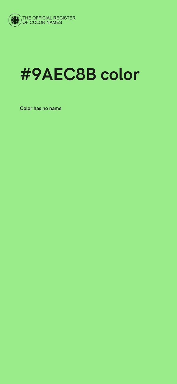 #9AEC8B color image