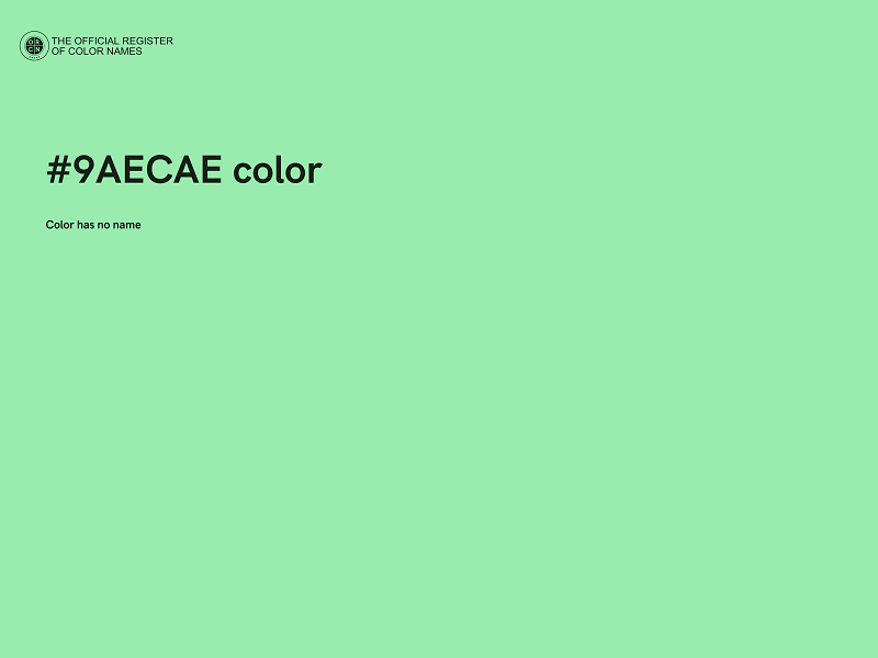 #9AECAE color image