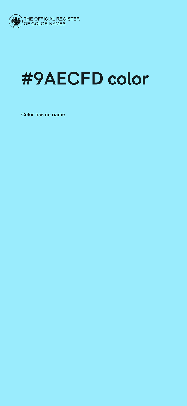 #9AECFD color image