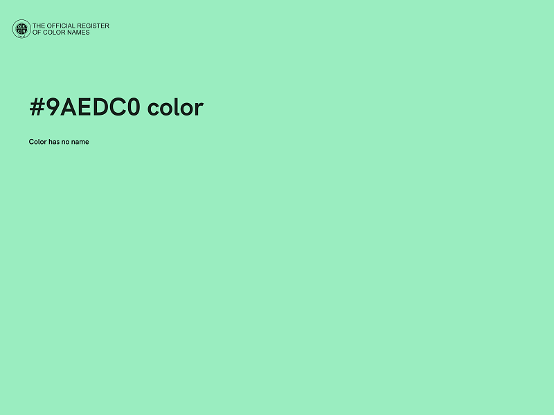 #9AEDC0 color image