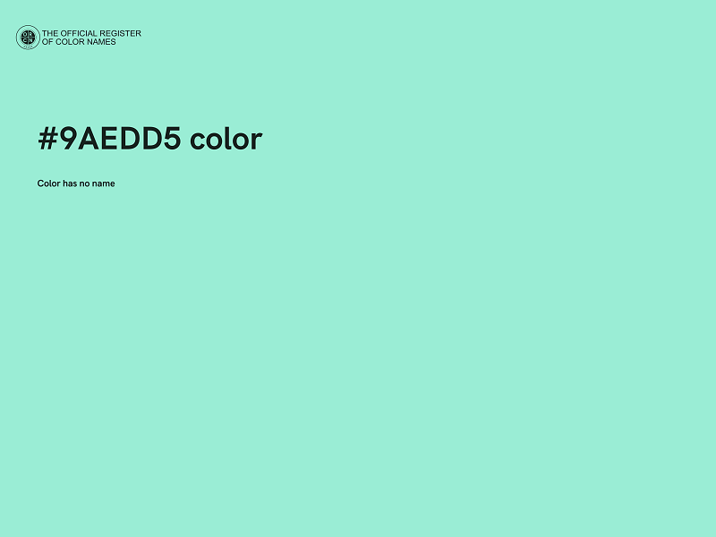 #9AEDD5 color image