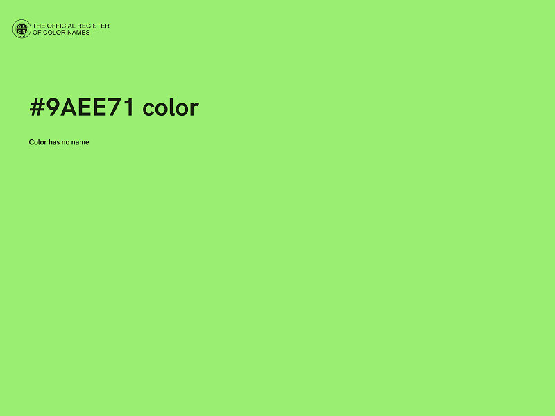 #9AEE71 color image