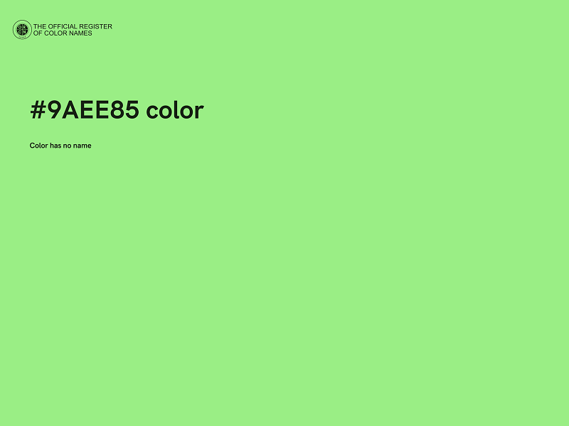 #9AEE85 color image