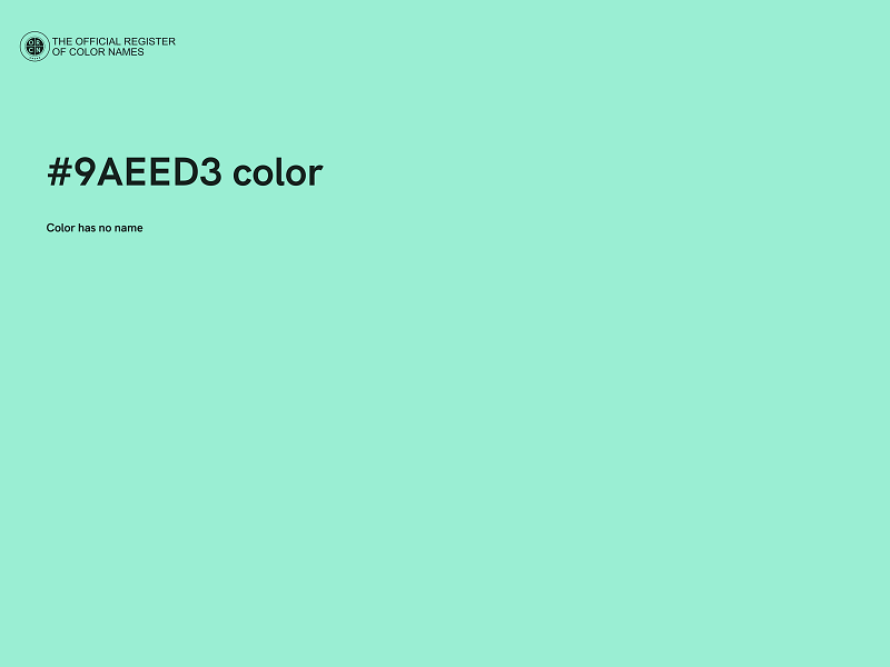 #9AEED3 color image