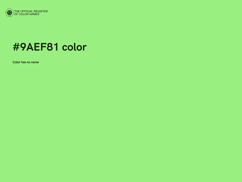 #9AEF81 color image