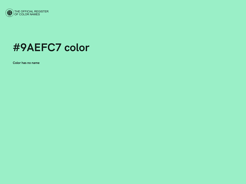 #9AEFC7 color image