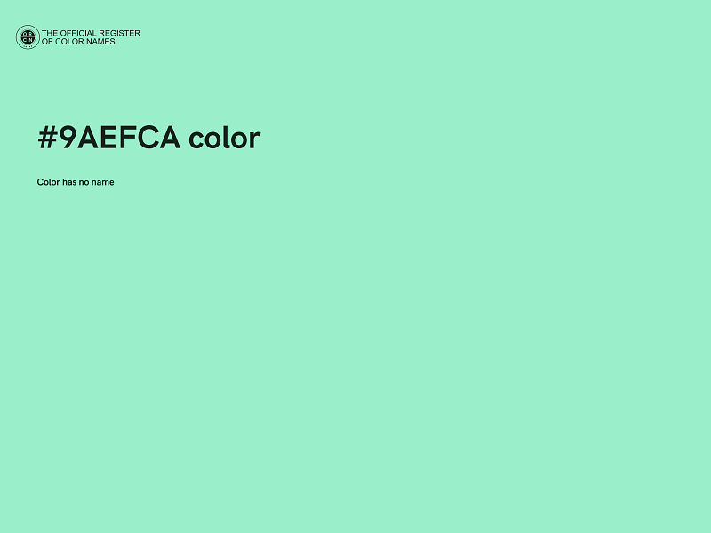 #9AEFCA color image