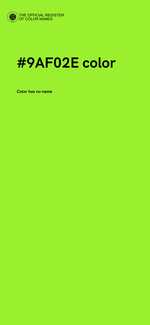 #9AF02E color image