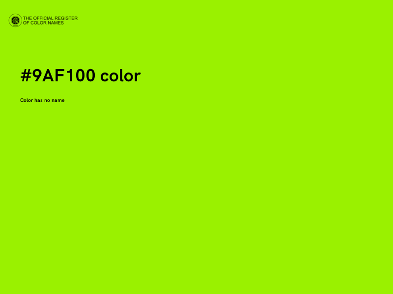 #9AF100 color image