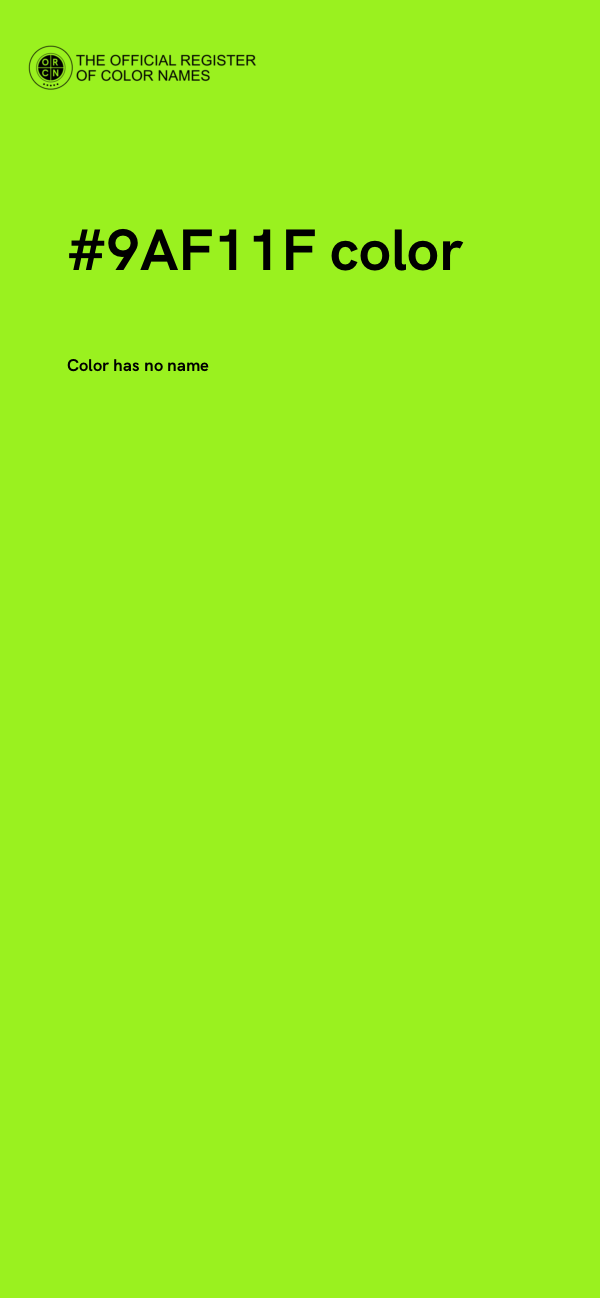 #9AF11F color image