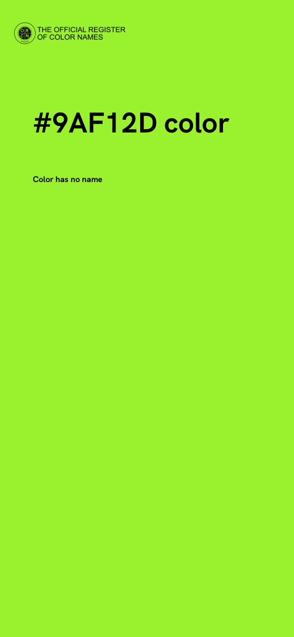 #9AF12D color image