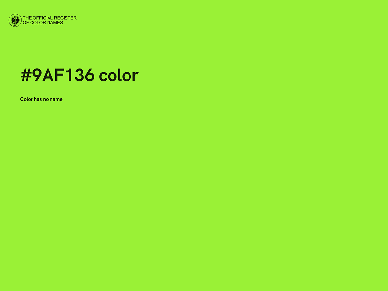 #9AF136 color image