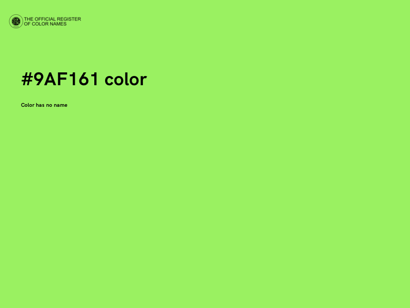 #9AF161 color image