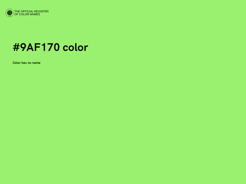 #9AF170 color image