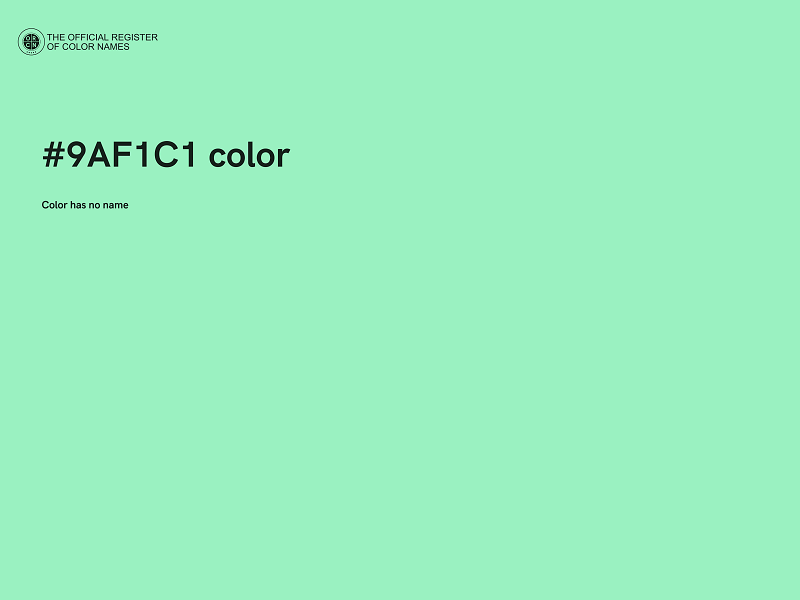 #9AF1C1 color image