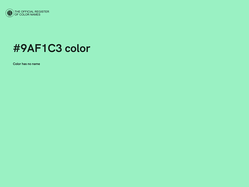 #9AF1C3 color image