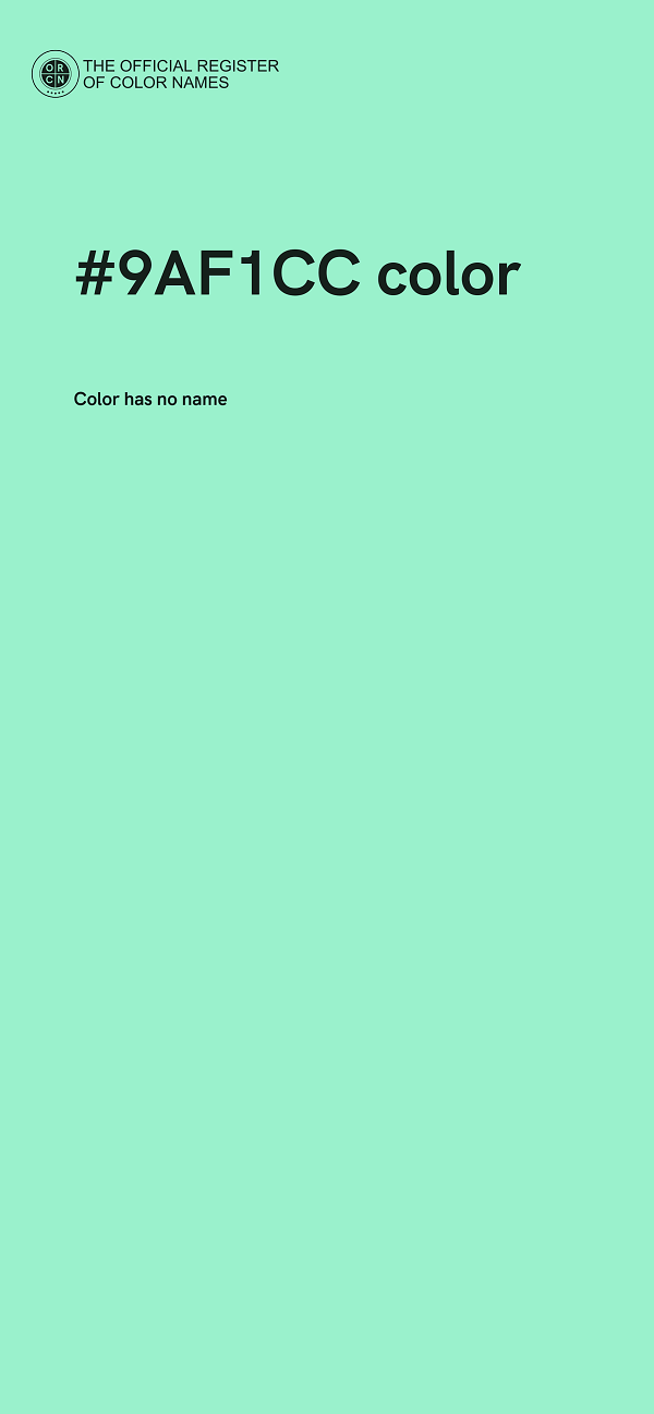 #9AF1CC color image