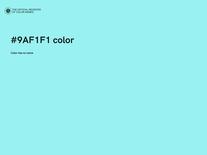 #9AF1F1 color image