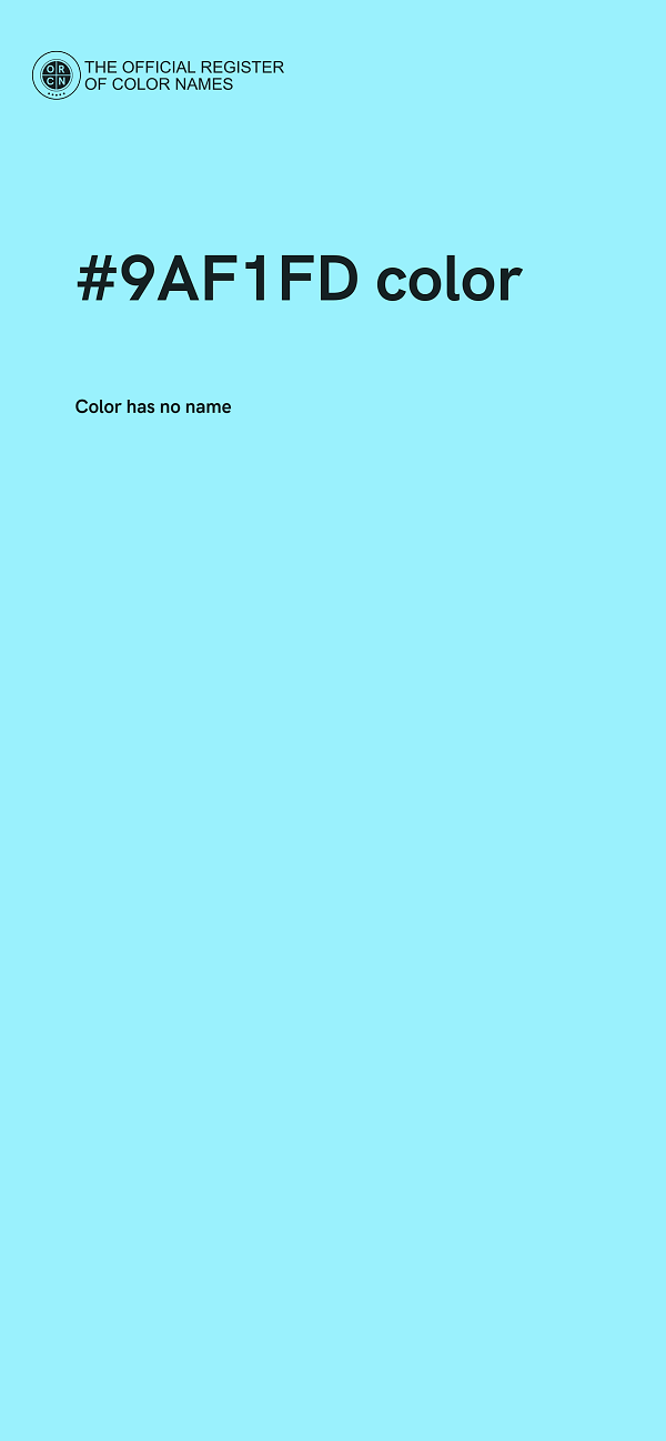 #9AF1FD color image