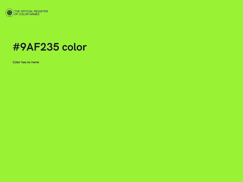 #9AF235 color image