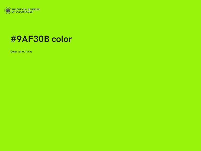 #9AF30B color image