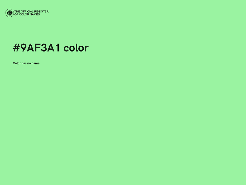 #9AF3A1 color image